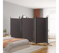 vidaXL Cloison de Séparation 6 Panneaux Séparateur de Pièce Pliable Diviseur Écran d'Intimité Paravent Décoration Salon Marron 520x180 cm Tissu