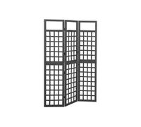 vidaXL Bois de pin Noir