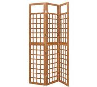 vidaXL Cloison de séparation 3 panneaux en pin treillis 121 x 180,5 cm