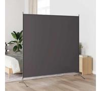 Cloison De Séparation Anthracite 175x180 cm Paravent Tissu 3 Panneaux | Tissu respirant, cadre solide, pliable, léger, laisse passer un peu de lumière, pour chambre salon bureau