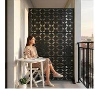 Cloison de séparation Basciano pour extérieur et intérieur acier galvanisé 180 x 90 x 40 cm gris anthracite