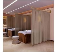 Cloison de séparation Beau Salon Room avec système de Rails de Support en U de 2,2 m, pour hôpital (Couleur : Marron, Taille : 230 cm/1 pièce)