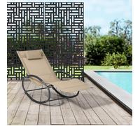 Cloison de séparation Bernalda pour extérieur et intérieur acier galvanisé 180 x 90 x 40 cm noir