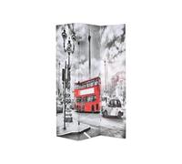 Cloison de séparation - VIDAXL - Bus londonien - 120 x 170 cm - Noir et blanc - Design contemporain Noir G