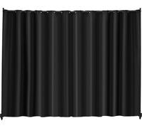 Cloison de séparation Cloison de séparation portable avec roulettes Écran d'intimité Noir