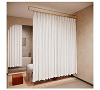 Cloison de séparation, cloison de séparation Semi-Transparente Beau Salon Partit, Tige métallique (Blanche, 200 cm, 260 cm)