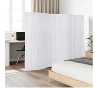 Cloison de séparation en bambou - Happiness - Blanc - 250x165 cm - Épaisseur 3 mm - Bande de bambou 17 mm - Opaque