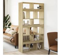 Cloison de séparation en bois d'ingénierie - vidaXL - Chêne sonoma - 15 compartiments - 100x33x187,5 cm
