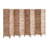 VEVOR Cloison de séparation en bois Paravent pliable 8 panneaux 325x170 cm
