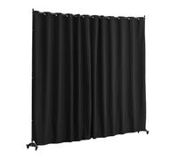 VEVOR Cloison de séparation en tissu, séparateur de pièce portable avec roulettes, paravent de confidentialité autoportant intérieur pour bureau, chambre, salle à manger, maison, 308,5x245,5 cm, noir