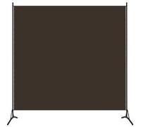 Cloison de séparation marron 175x180 cm tissu Marron G