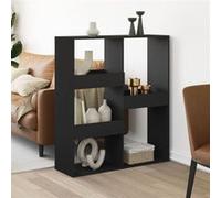 vidaXL Cloison de séparation 100x33x115 cm Bois ingénierie Noir