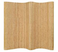 Cloison de séparation-Paravent Cloison amovible Bambou 250 x 195 cm Naturel