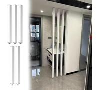Cloison de séparation réglable à lattes en bois - Élégant à 5 panneaux pour hôtels, bars, appartements - Cloison de séparation intérieure de 6 à 3 m de haut