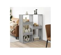 vidaXL Cloison de séparation sonoma gris 100x33x115 cm bois ingénierie