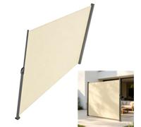 Cloison D'écran Push-Pull,Écran De Confidentialité for Auvent,Clôture | Coupe-vent Et Résistant À La Pluie,Avec Cadre En Acier,Pare-vent Épais,For Patio,Jardin(Beige,2x6m/7x20ft)