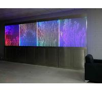 Cloison moderne Murs d'eau LED Mur d'eau éclairé Colonnes 180x200cm