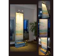 Cloison Mur d'eau Colonne Murs Waterwall LED 60x210cm Murs d'eau