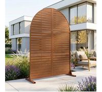 Cloison Nodepp forme arc en acier 180 x 90 x 40 cm marron