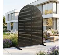 Cloison Nodepp forme arc en acier 180 x 90 x 40 cm noir