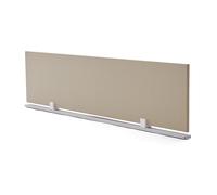 Cloison pour table de bureau tissu gris/sable 180x38.5x2 cm