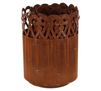 Cloisonnement décoratif pour pelouse - Acier Corten, 4,8 m, hauteur 20 cm