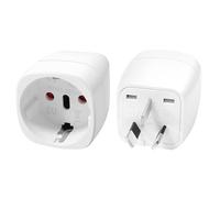 Clomnpe 2 Pièces Adaptateur de Voyage France vers Australie/Chine, Adaptateur Voyage pour Australie Chinoise Nouvelle Zelande Fidji Argentine, Adaptateur Type I