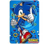 Clondo Couverture Plaid pour Enfants, pour Sonic Fan, Doublure en Polaire Douce pour Garçon, Idée Cadeau, Gadget, Super Doux