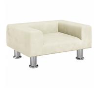 Cloris DesignMöbel canapé enfant Crème 50x40x26,5cm Velours - Canapés pour enfants DE936016