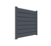 Closea Kit extension clôture PVC gris - lg : 1m50 x ht : 1m30
