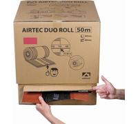 Closoir de faîtage Airtec Duo Roll UBBINK - ocre - 50 m x 400 mm en carton dérouleur - 203780