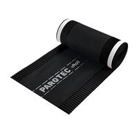 Closoir de faîtage de ventilation de qualité supérieure Rouleau de faîtage aluminium + non-tissé 390 mm x 5 m (noir)