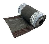 Closoir de Faîtage - Marron - Souple ventilé Aluminium et Fibre - 300 mm X 5 ml - ral 8017