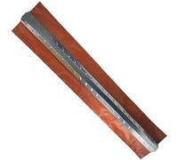 Closoir de Faîtage Rigide Galva-Plomb - Bavette 120 mm Rouge - Longueur 2 m