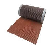 Closoir de faîtage souple ventilé tout aluminium 400 mm X 10 ml ROUGE- Ral 8004