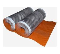 Closoir de faîtage tout aluminium souple ventilé - Rouge Ral 8004 - 400mm X 5m - Lot de 2 rouleaux