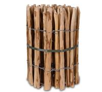 Clôture à lattis en bois 50 cm de hauteur, bordure de bassin en noisetier, clôture de 5 m de longueur, clôture de jardin, distance entre les lattes environ 7-9 cm, lattes résistantes aux intempéries