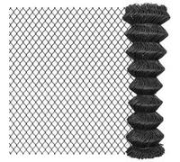 vidaXL Clôture grillagée à mailles de jardin Acier 25 x 1,5 m Gris