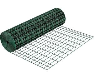 Clôture agricole, 1 x 25 m, mailles 2 x 4, fil d'acier galvanisé de 2,1 mm pour bovins, porcs et moutons, clôture pour bétail très résistante recouverte de vinyle pour enclos d'animaux, fil métallique