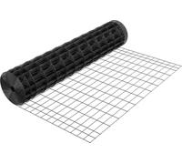 Clôture agricole, 122 cm x 15,2 m, mailles 2 x 4, fil d'acier galvanisé de calibre 14 pour bovins, porcs et moutons, clôture pour bétail robuste recouverte de vinyle pour enclos d'animaux, fil métalli