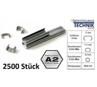 Clôture Anneau Agrafes inoxydables Anneaux C pour pince Regur OK20 DOZ20 Bostitch P7 SR8 KL-95