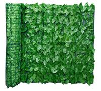 Clôture artificielle de lierre - OKZ® - Dimensions 0,5m x 3m - Brise-vue jardin - Haie artificielle en rouleau