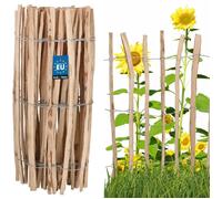 Clôture bois (Ganivelle) - KOTARBAU - 1 x 5 m - Noisetier - Hauteur 100 cm - Couleur naturel