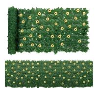Clôture Brise-Vue Artificielle Avec Décoratif | Panneaux De Jardin Verdure Lierre Artificiel 1 X 3 M Pour Intérieur Maison Chambre Balcon Porche Patio Cour Portail Piscine