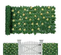 Clôture brise-vue - Décoration de jardin artificielle extensible - 1 x 3 m - Panneaux brise-vue pour intérieur, cour, de jardin, terrasse, pelouse, mur, balcon, piscine, maison, chambre à