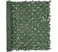 Clôture brise-vue en lierre, 1500 x 2490 mm, écran mural végétal artificiel, clôture en lierre avec joints renforcés, haies artificielles, décoration en feuilles de vigne pour jardin extérieur, cour,