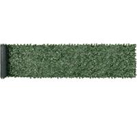 Clôture brise-vue en lierre, panneau mural artificiel vert 1 x 5 m, clôture végétalisée en lierre avec support en tissu maillé et joints renforcés, fausses haies décoratives en feuilles de vigne pour