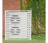 Clôture de confidentialité extérieure, couvercle de climatiseur, boîtier de poubelle autoportant caché, support de fleurs, séparateur d'espace, grilles de protection for climatiseurs et pompes à chale