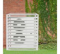 Clôture de confidentialité extérieure, couvercle de climatiseur, boîtier de poubelle autoportant caché, support de fleurs, séparateur d'espace, grilles de protection for climatiseurs et pompes à chale