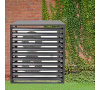Clôture de confidentialité extérieure, couvercle de climatiseur, boîtier de poubelle autoportant caché, support de fleurs, séparateur d'espace, grilles de protection for climatiseurs et pompes à chale